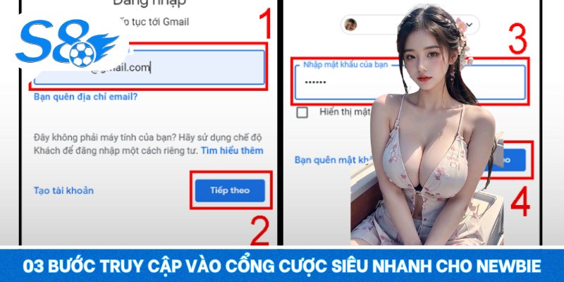 03 bước truy cập vào cổng cược siêu nhanh cho newbie